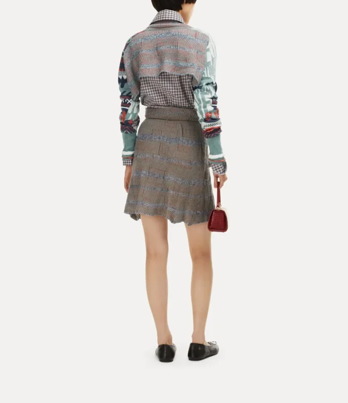 Broken Fair Isle Cropped Top