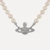 Man. Mini Bas Relief Pearl Necklace