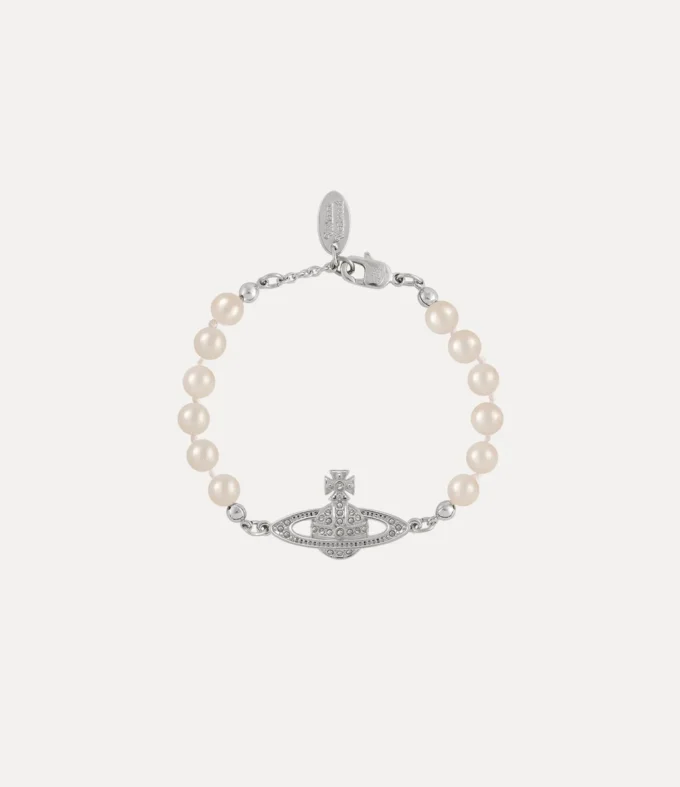 Mini Bas Relief Pearl Bracelet