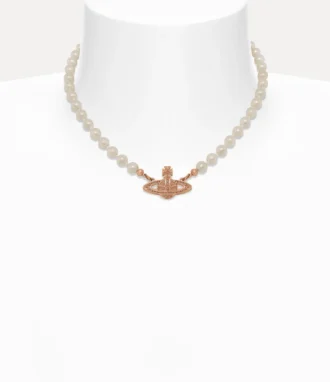Mini Bas Relief Pearl Choker