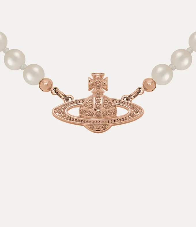 Mini Bas Relief Pearl Choker