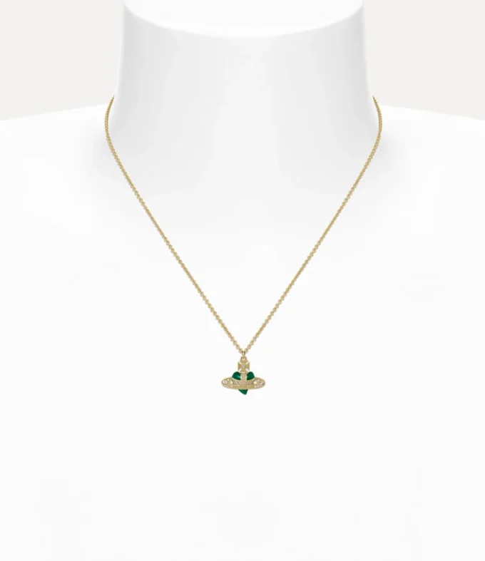 New Diamante Heart Pendant Necklace