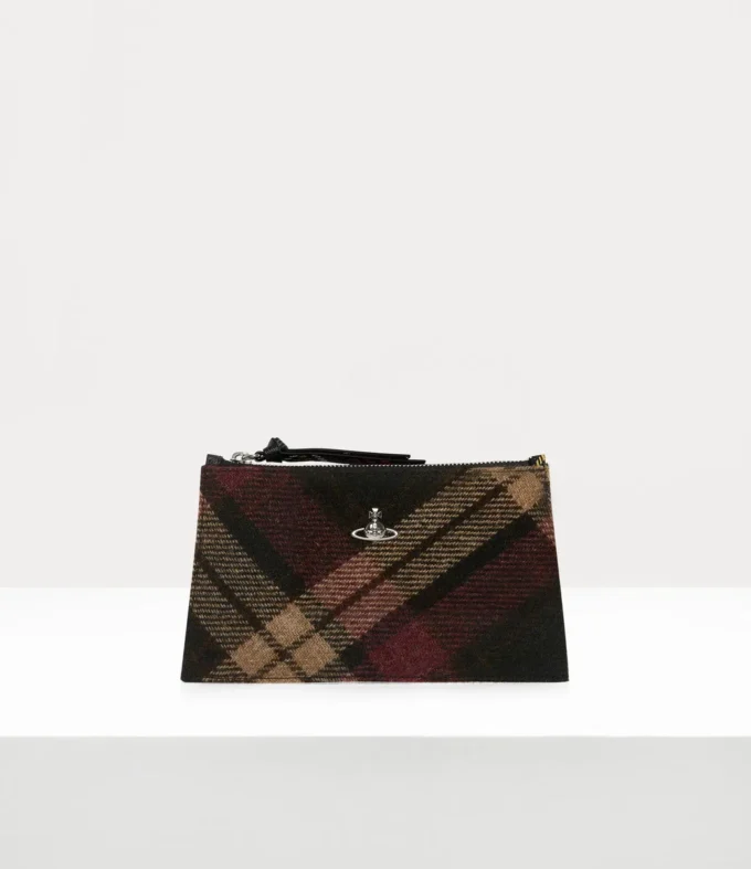 Small Flat Zip Clutch