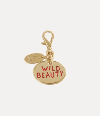 Wild Beauty Dog Charm Keyring